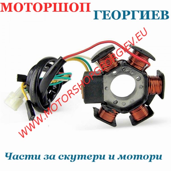 Резервна част Статор за MINARELLI AM6 / DERBI (47065 / 82852R)  - Статор APRILIA - Моторшоп Георгиев