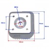 Глава за цилиндър SUZUKI MORINI 70cc / 47мм / LC 2T - Детайлен изглед 3