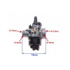 Карбуратор тип PHVA 17,5мм - ръчен смукач - AM6 / D50B0 / EBE050 / EBS050 / A55 - 50cc 2Т - Детайлен изглед 3
