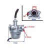 Карбуратор китайски скутери / ATV 50сс 4T - Детайлен изглед 2