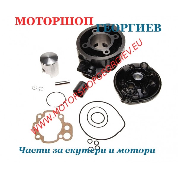 Резервна част Кит цилиндър 90cc Minarelli AM6 LC &Oslash;49мм черен Aprilia RS RX, Yamaha DT TZR - Цилиндри за APRILIA - Моторшоп Георгиев