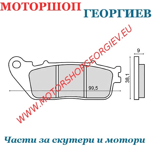 Резервна част Накладки за HONDA CB 1000 R/RA / HONDA VFR 800 X/F - Накладки - Моторшоп Георгиев