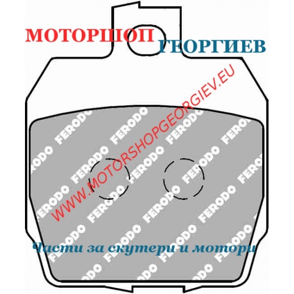 Резервна част Накладки FERODO FDB2285EF Eco Friction - Накладки - Моторшоп Георгиев