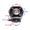 Кит цилиндър 50cc Derbi EBE050 EBS050 LC &Oslash;39,85мм Derbi Senda GPR, Gilera RCR SMT - Детайлен изглед 2