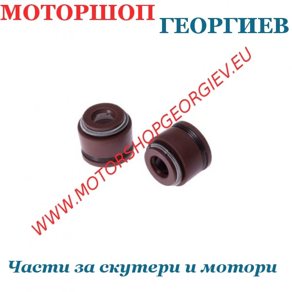 Резервна част Гумички за клапани за китайски скутери GY6 4T / 2 пружини - Гумички за клапани - Моторшоп Георгиев