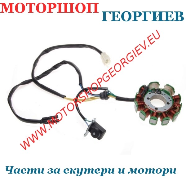 Резервна част Статор 11 бобини китайски ATV200 LONCIN - Статори - Моторшоп Георгиев