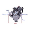 Карбуратор тип CVK PD24J 24мм GY6 125-150cc 4T 152QMI / 157QMJ - електрически смукач - Детайлен изглед 2