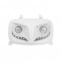 Двоен фар 2 халогенни лампи и бели диоди Eyelight MBK Booster / Yamaha BWs от 2004 бял - TunR