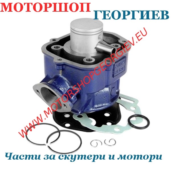 Резервна част Кит цилиндър 50cc Derbi D50B0 LC &Oslash;40мм чугун Derbi Senda GPR, Aprilia RS RX SX, Gilera SMT - CARENZI - Цилиндри за DERBI - Моторшоп Георгиев
