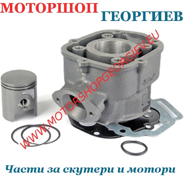 Резервна част Кит цилиндър 50cc Derbi D50B0 LC &Oslash;40мм чугун Derbi Senda GPR, Aprilia RS RX SX, Gilera SMT - TNT - Цилиндри TNT - Моторшоп Георгиев
