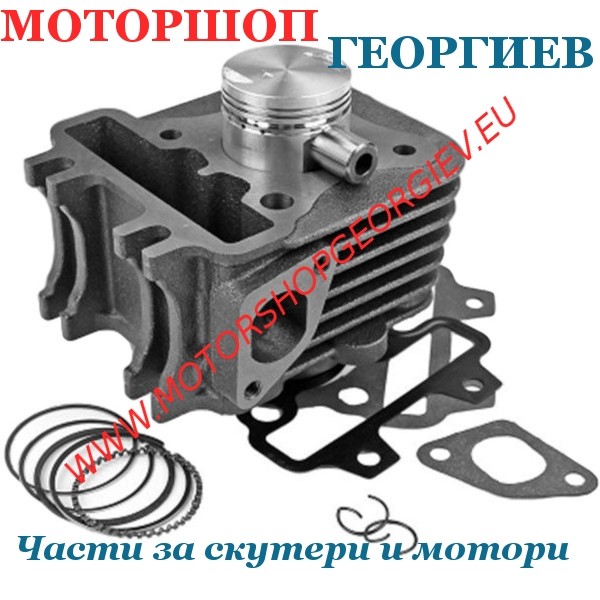 Резервна част Кит цилиндър 50cc Piaggio 4T 2V &Oslash;39мм чугун Piaggio Zip Fly Liberty, Vespa LX ET4 - TNT - Цилиндри TNT - Моторшоп Георгиев
