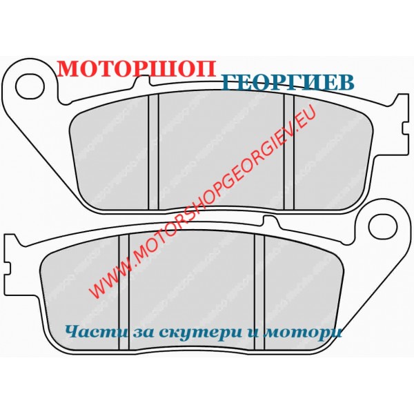Резервна част Накладки FERODO FDB2225EF Eco Friction - Накладки - Моторшоп Георгиев