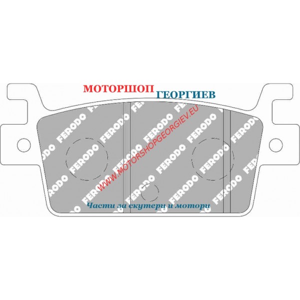 Резервна част Накладки FERODO FDB2304EF Eco Friction - Накладки - Моторшоп Георгиев