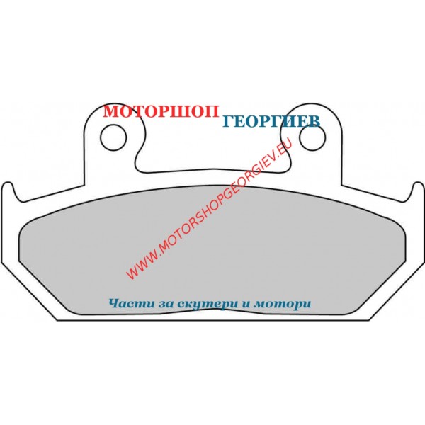 Резервна част Накладки FERODO FDB663EF Eco Friction - Накладки - Моторшоп Георгиев