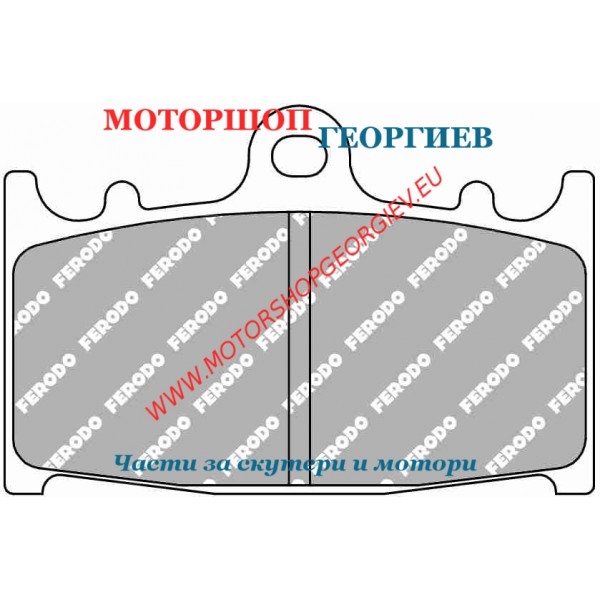 Резервна част Накладки FERODO FDB574EF Eco Friction - Накладки - Моторшоп Георгиев