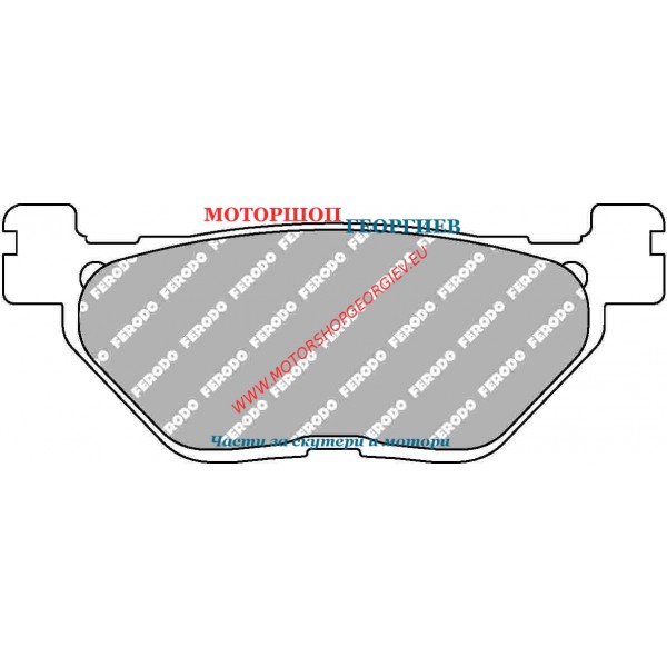 Резервна част Накладки FERODO FDB2126EF Eco Friction - Накладки - Моторшоп Георгиев