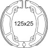 Накладки барабанни - 130 x 25мм - Honda SH PCX 125 150сс - Детайлен изглед 2