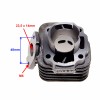 Кит цилиндър Minarelli / Yamaha / MBK 60cc 2T - &Oslash;43mm / болт 10mm - Детайлен изглед 3