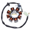 Статор генератор SYM / Peugeot 50cc 4T (137QMB) - 8 намотки DC
