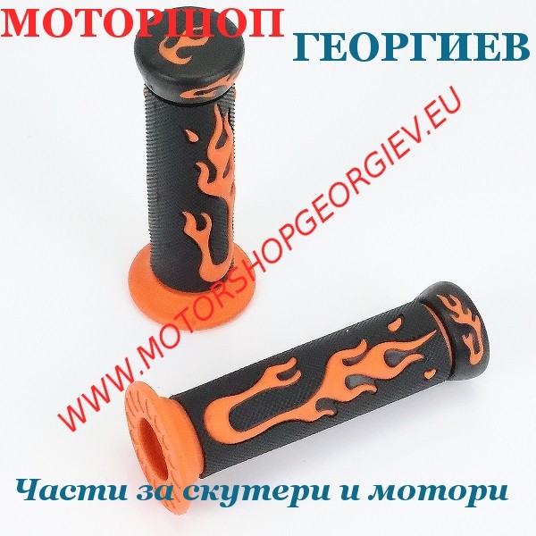 Резервна част Ръкохватки TNT FLAMMING GEL Оранжево - Ръкохватки за кормило - Моторшоп Георгиев