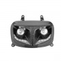Двоен фар 2 халогенни лампи и бели диоди Eyelight MBK Booster / Yamaha BWs от 2004 карбон - TNT