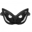 Двоен фар 2 халогенни лампи и бели диоди Eyelight MBK Nitro / Yamaha Aerox черен - TNT