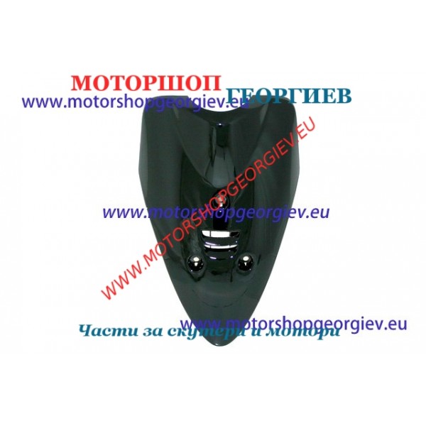 Резервна част Преден спойлер за YAMAHA JOG 3YJ / 3YK - боядисан черен - Спойлери YAMAHA JOG - Моторшоп Георгиев