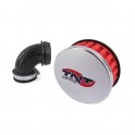 Въздушен филтър TNT R BOXH5 90&deg; /&Oslash;28-35mm/ Хром/Червен дунапрен