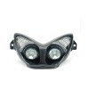 Фар TNT с мигачи диоди за MBK Nitro / Yamaha Aerox 50 - 100cc (Карбон)