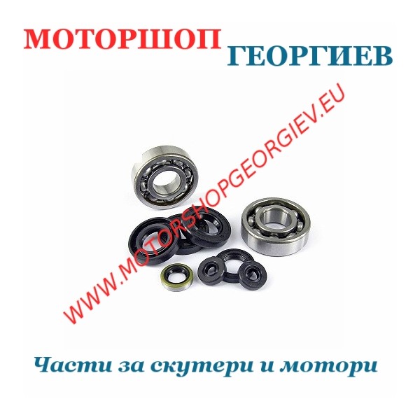 Резервна част Лагери NTN и семеринги Aprilia RS Derbi Senda Euro 3 Gilera GPR 50 - Комплект лагери и семеринги - Моторшоп Георгиев