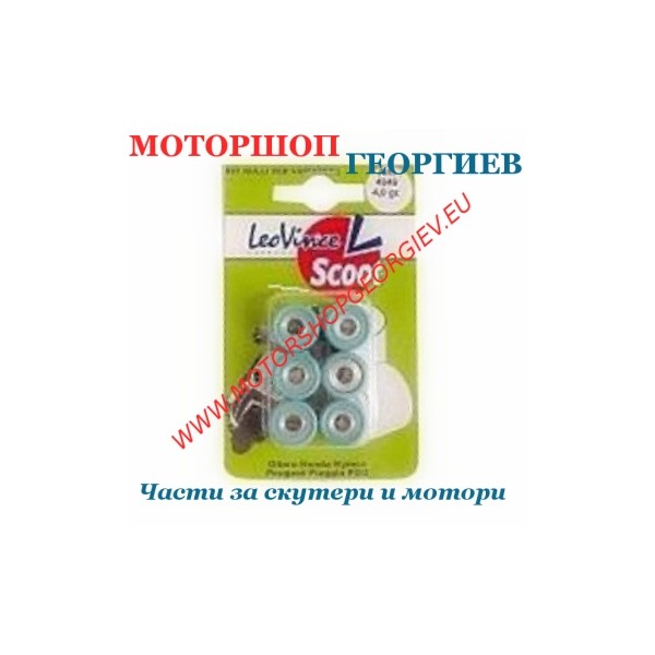Резервна част Ролки за вариатор 16X13 03,6 гр LEO VINCE - Ролки за вариатор - Моторшоп Георгиев