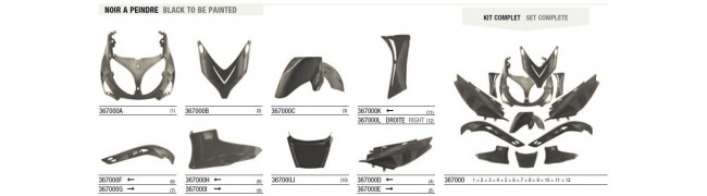 Спойлери YAMAHA T-MAX 500 2001-2007