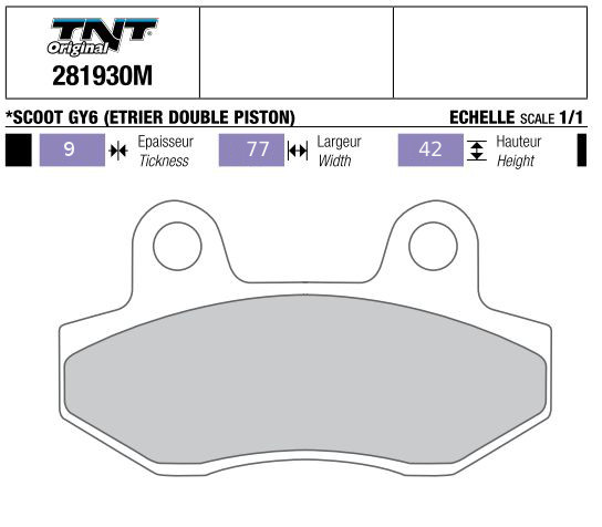Накладки TNT RACING за скутери GY6